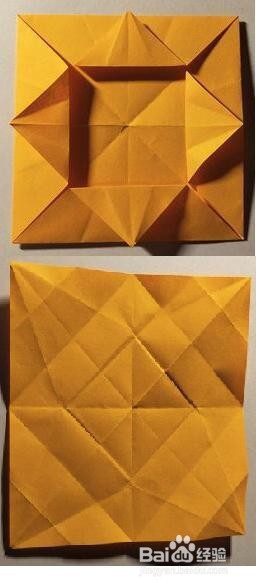 兔耳折盒子折纸图解教程