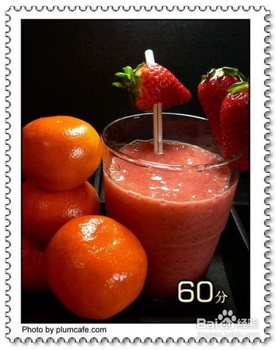 草莓香蕉橙汁冷饮的做法