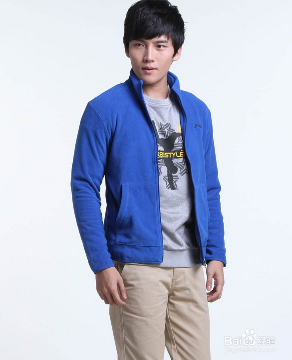 男蓝色外套怎么搭