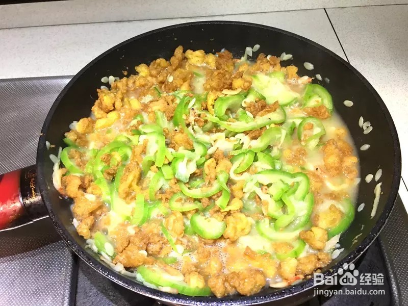 怎样做出家常菜系列之蛋酥丝瓜