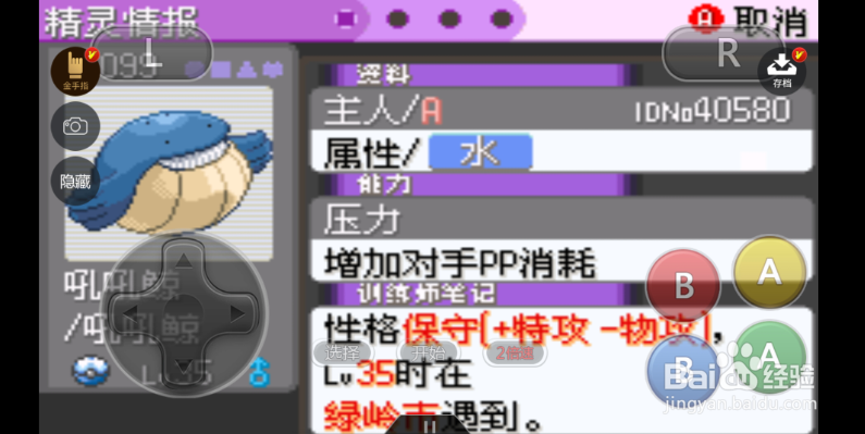 口袋妖怪漆黑的魅影怎么钓鱼(吼吼鲸)