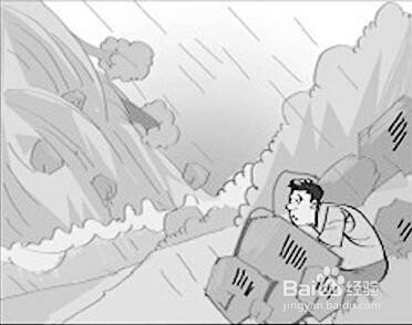 遭遇泥石流时正确的逃生方法