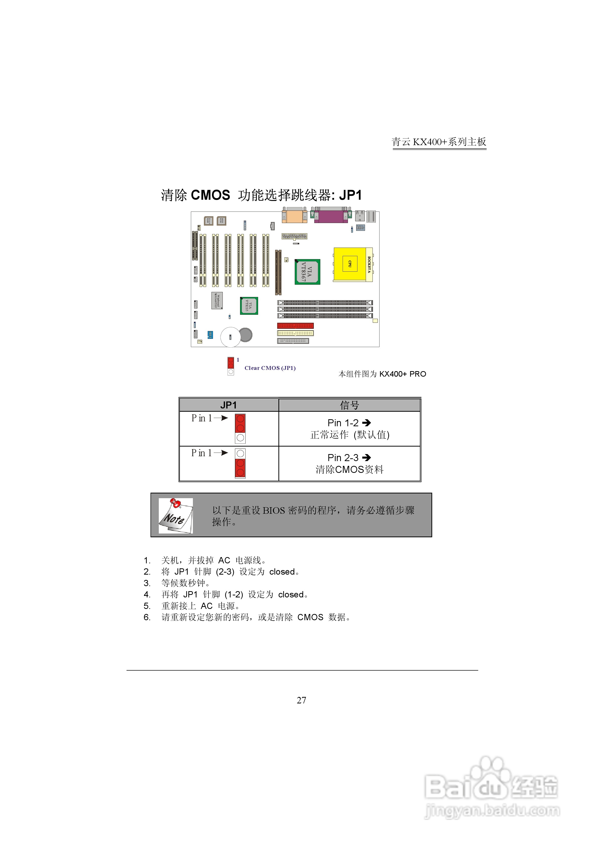 青云 KX400+主板说明书:[3]