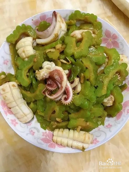 苦瓜爆炒鱿鱼
