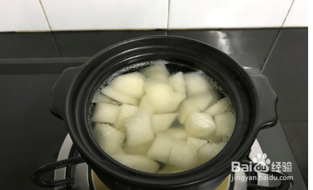 冰糖玫瑰炖梨