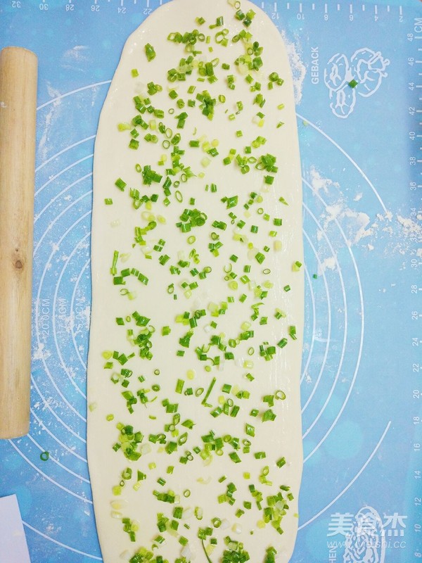 一次发酵香葱火腿花卷