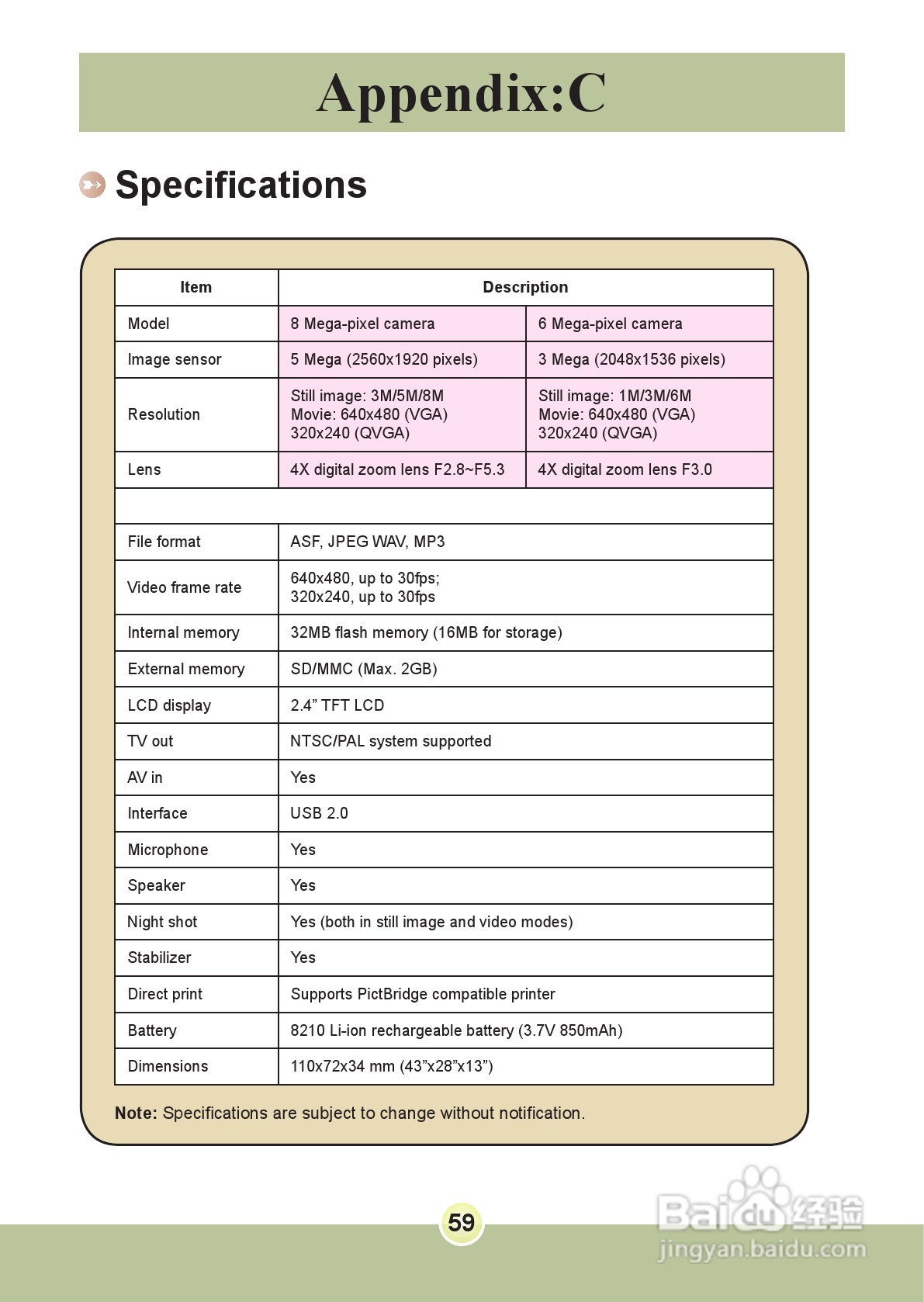 爱普泰克PocketDV 6800数码摄像机使用说明书:[6]