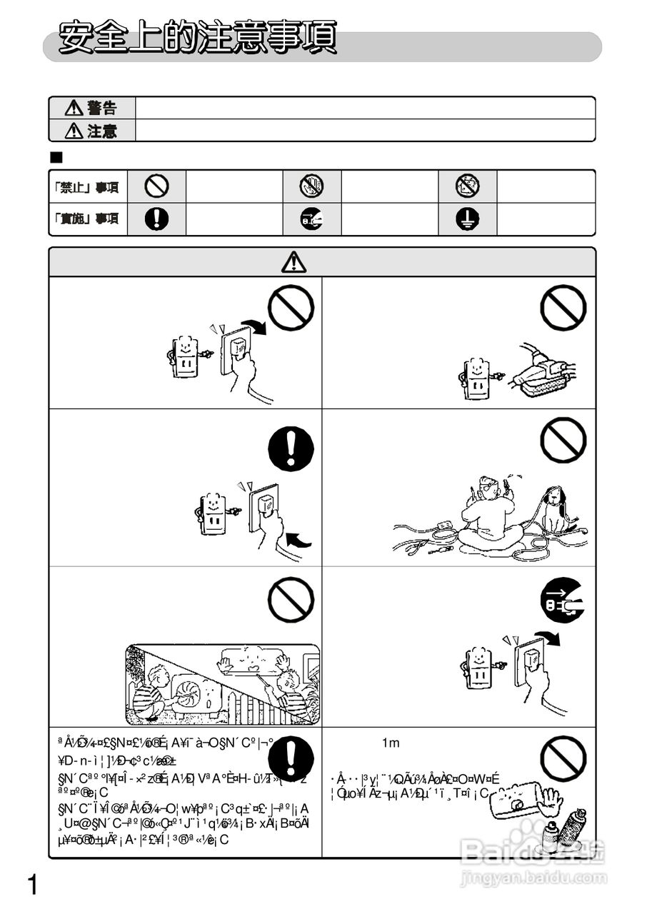 三洋SAP-C40407A型冷气机说明书:[1]