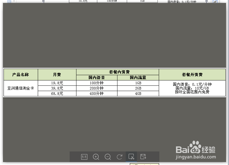 亚洲通信淘金卡套餐资费介绍