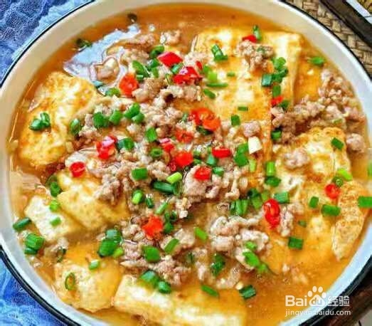 红烧肉沫豆腐