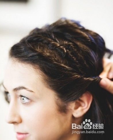 气质清爽刘海编发