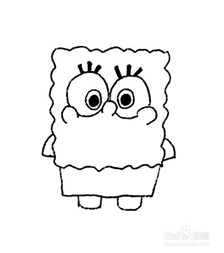 海绵宝宝简笔画 分步画法