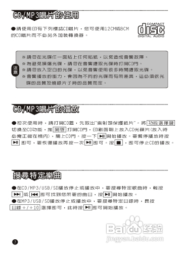 旺德电通PRC-CU05手提CD/MP3/USB音响说明书