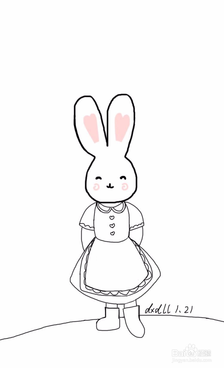 dxdll手绘之兔小妹