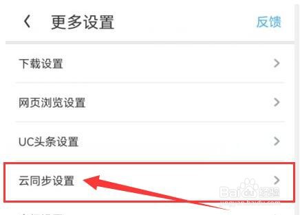 UC极速版如何在云同步中开启标签窗口？