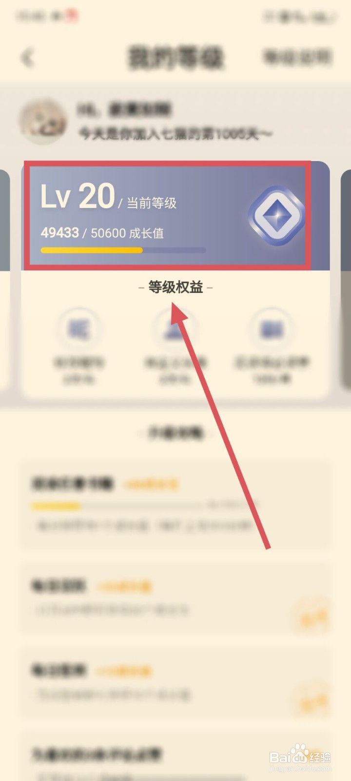七猫小说如何查看相应的账号等级