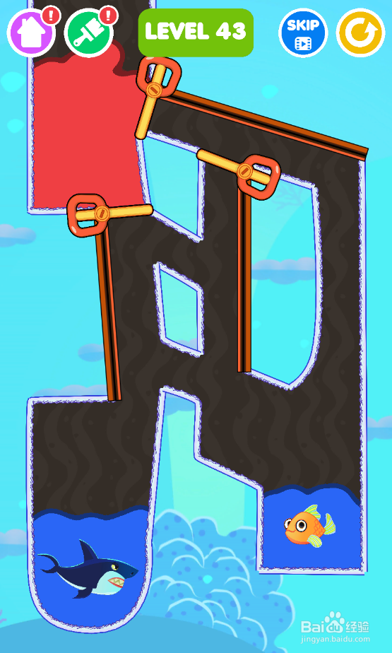 Save The Fish的LEVEL 43如何通关