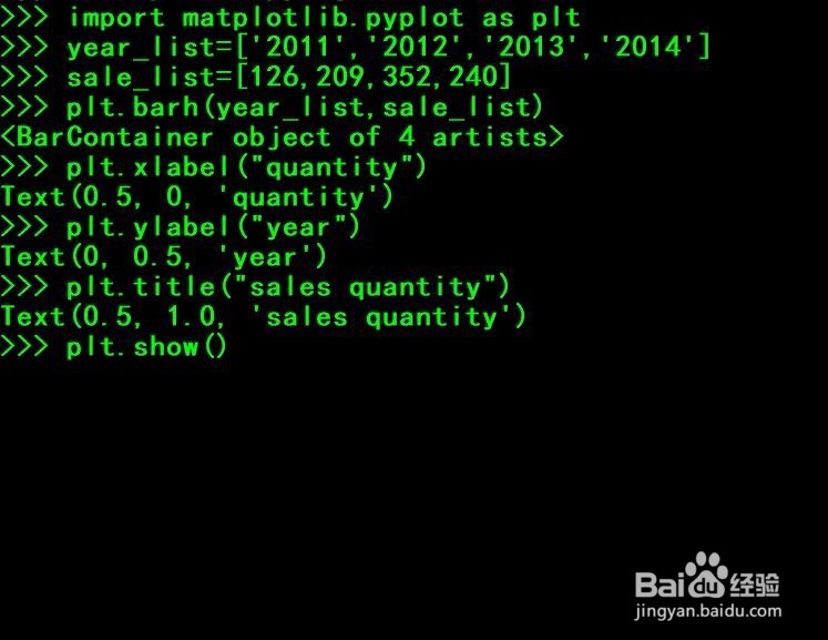 如何使用python的matplotlib模块绘制水平条形图