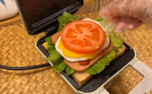 如何用早餐机快速做营养三明治？