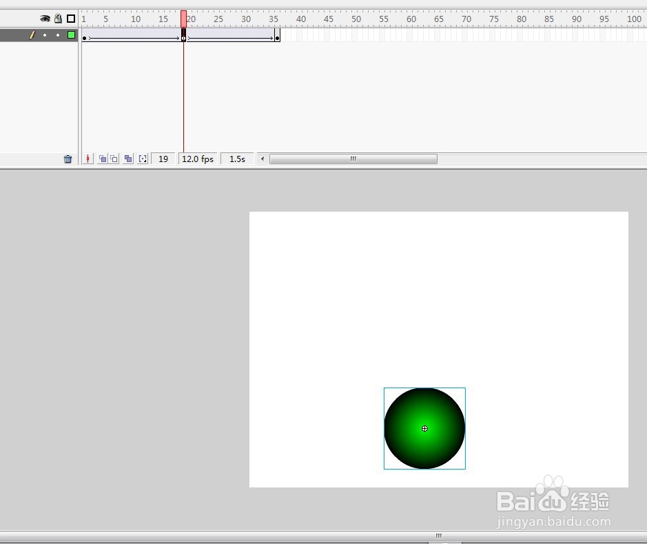 flash制作小球弹跳的效果