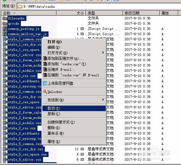 解决Can not write to cache files