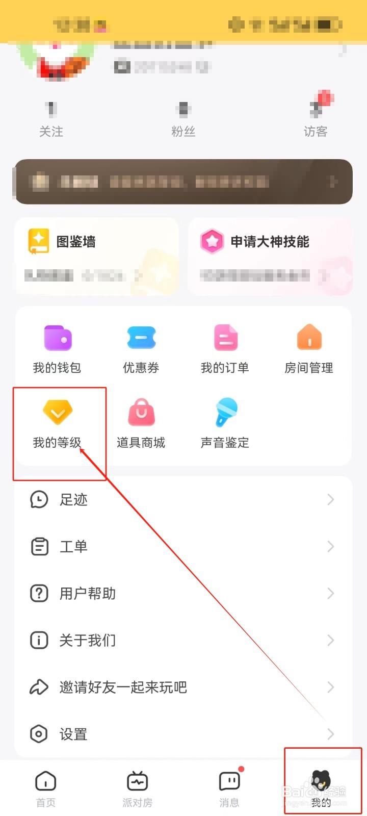 带带陪玩如何查看我的等级