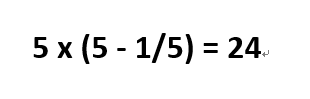 5551怎么算等于24