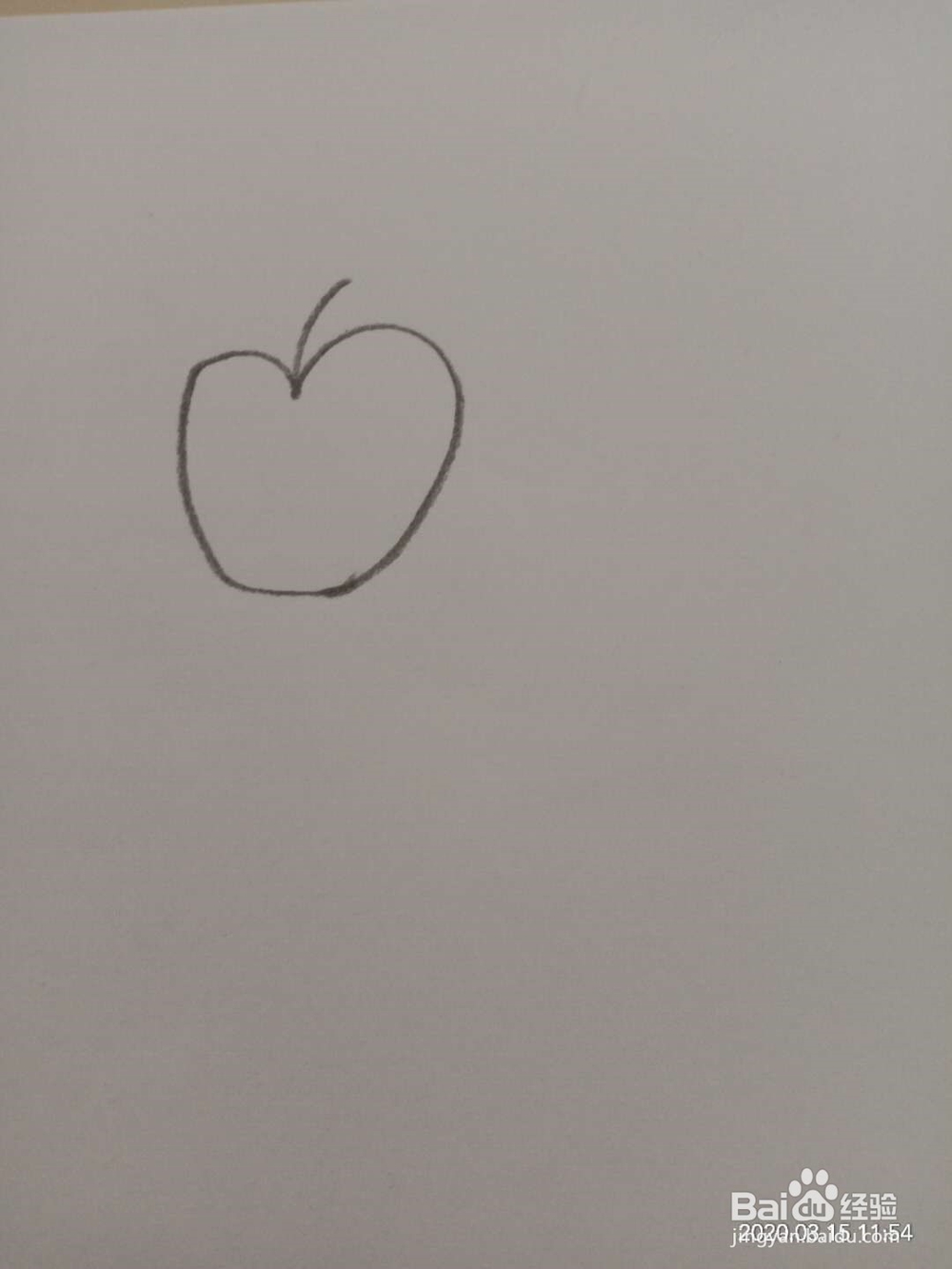 简笔画 如何画半块苹果