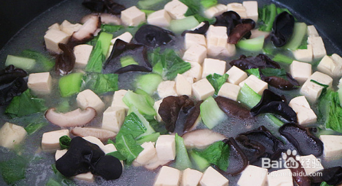 香菇木耳豆腐羹的做法