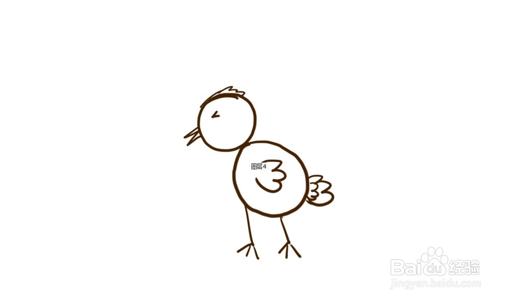 小鸡简笔画教程