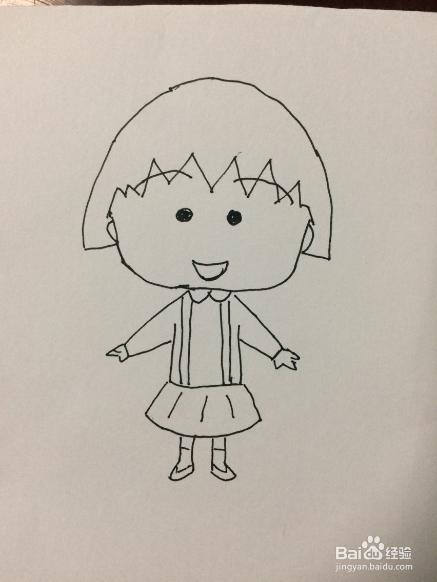 怎样画樱桃小丸子