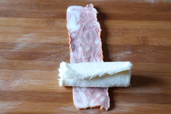 培根吐司卷的做法