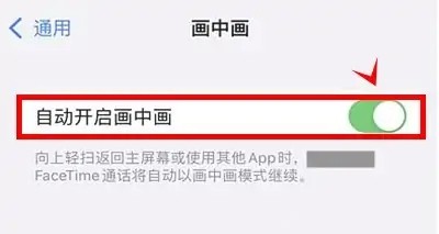 iphone13pro如何自动开启画中画