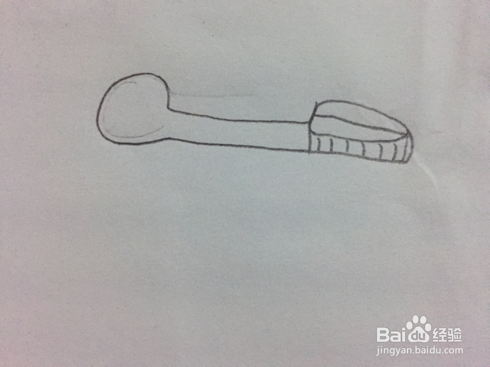 简笔画绘画刷子