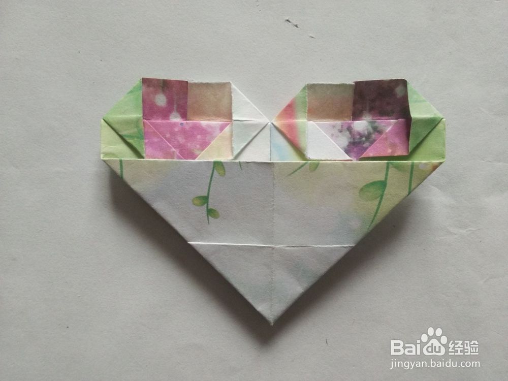 折纸——怎么折双色爱心