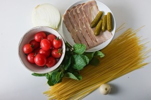 培根酸豆薄荷天使面的做法