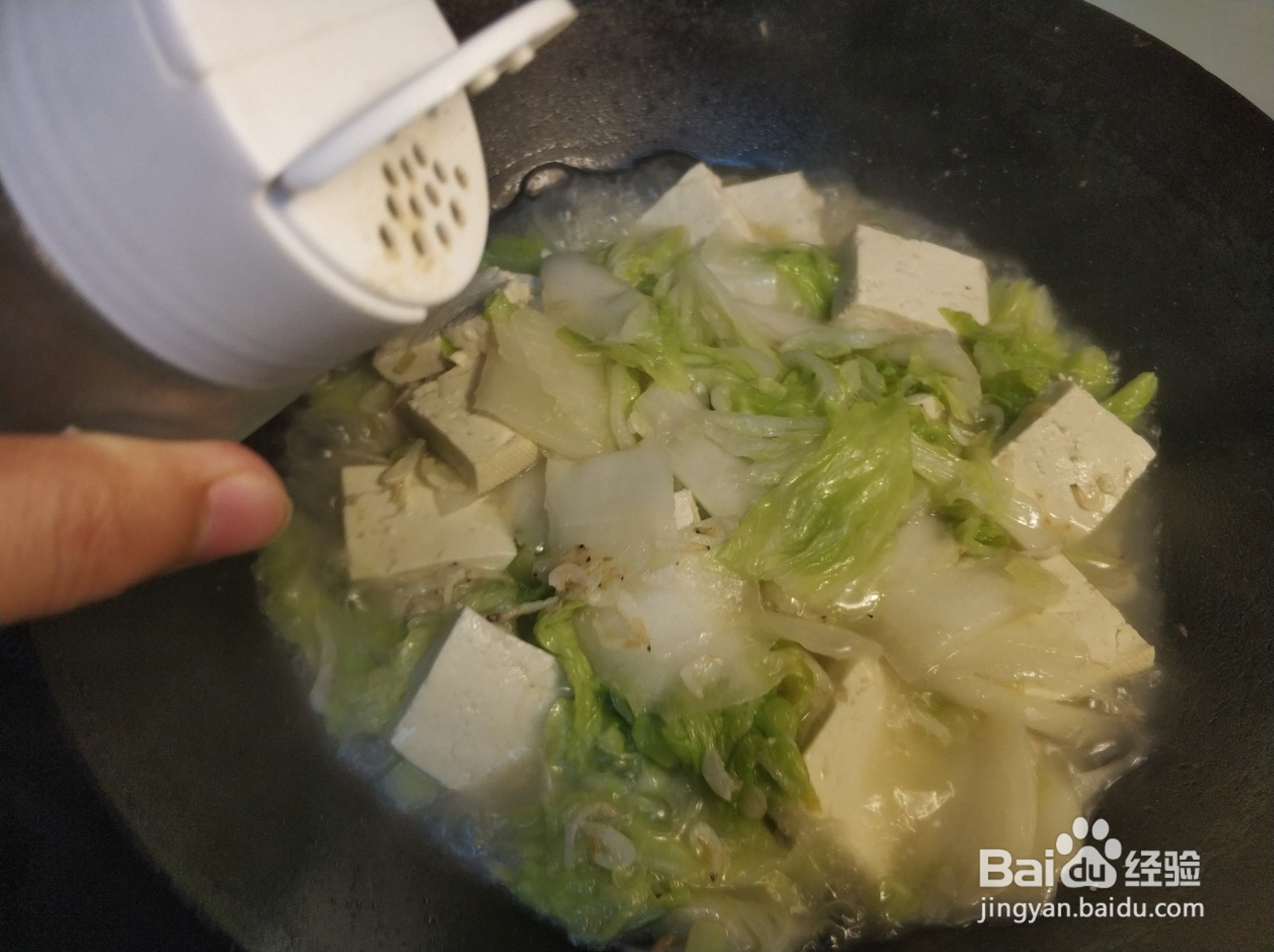 白菜炖豆腐怎么做