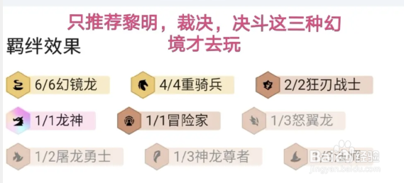 金铲铲巨龙之巢幻境迭嘉阵容推荐