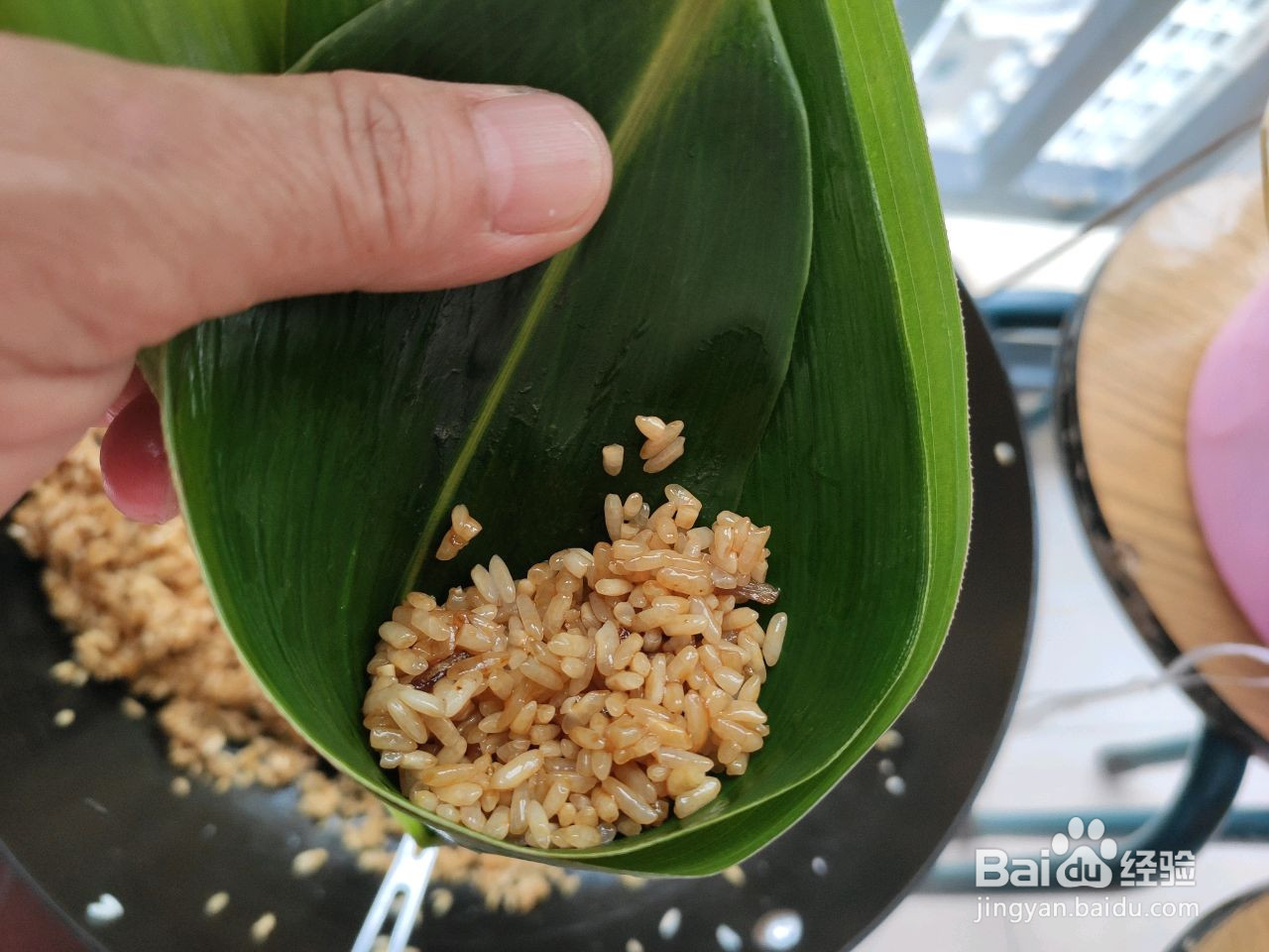 酱香香菇猪肉粽的做法