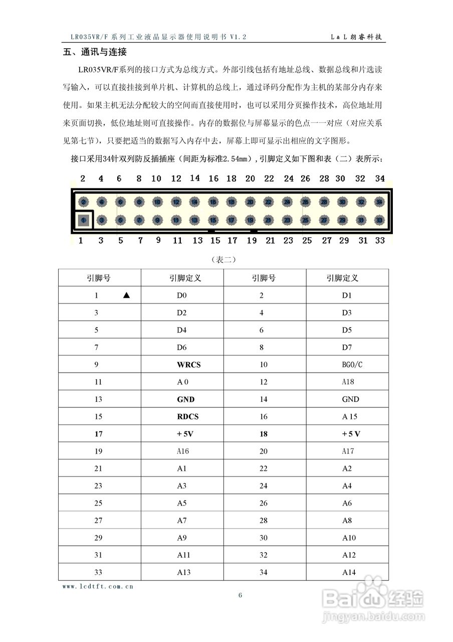 朗瑞LR035VR/F系列彩色液晶显示器使用说明书:[1]