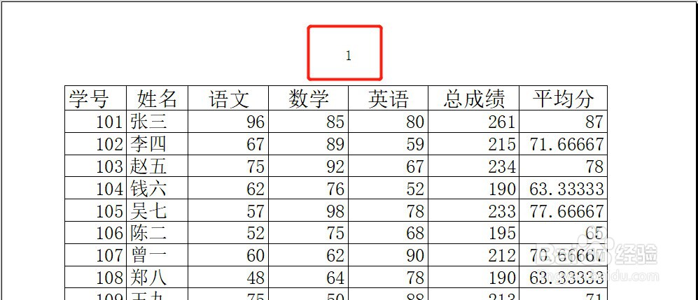 <b>Excel表格如何设置页眉的中间显示页码</b>