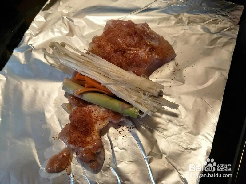 芦笋金针菇鸡腿卷怎么做