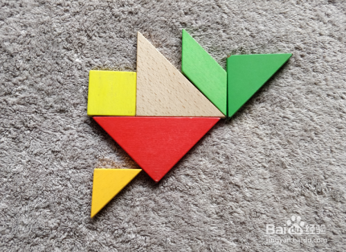 小鸡用七巧板怎么拼?