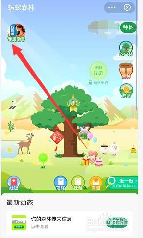 蚂蚁森林四周年专属勋章在哪领取？