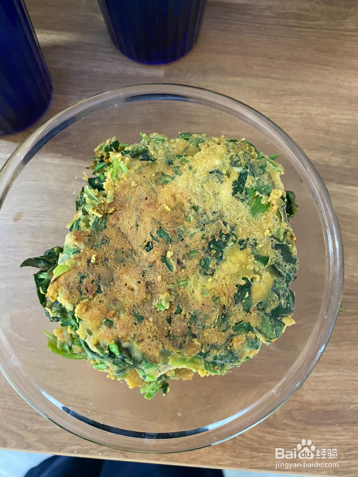 低脂玉米面鸡胸肉菠菜饼的做法