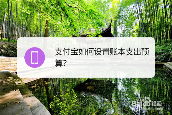 支付宝如何设置账本支出预算