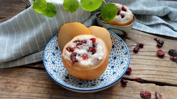 蔓越莓八宝酿梨