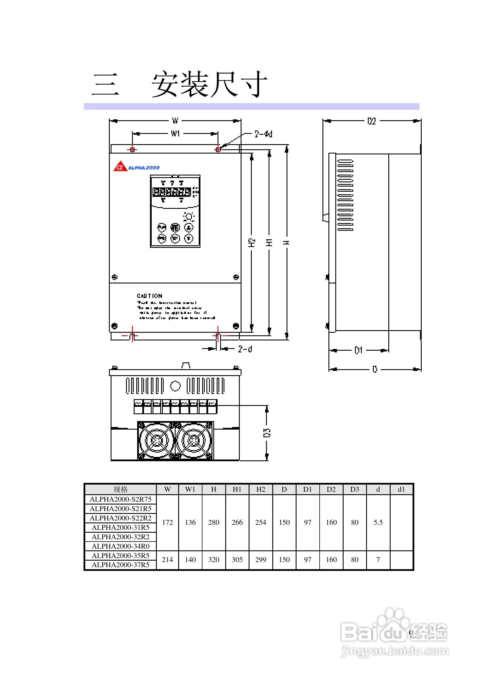 阿尔法(ALPHA)ALPHA2000-3280G变频器说明书:[1]
