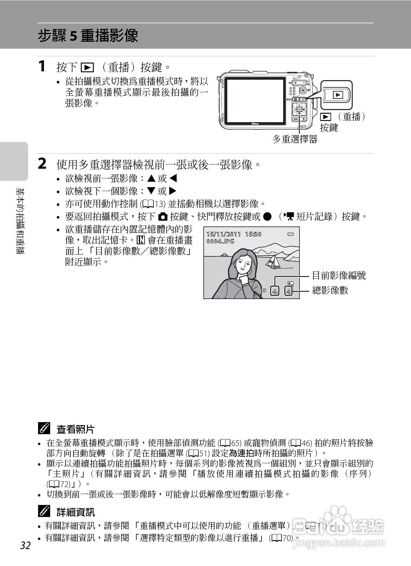 尼康COOLPIX AW100数码相机使用说明书:[6]