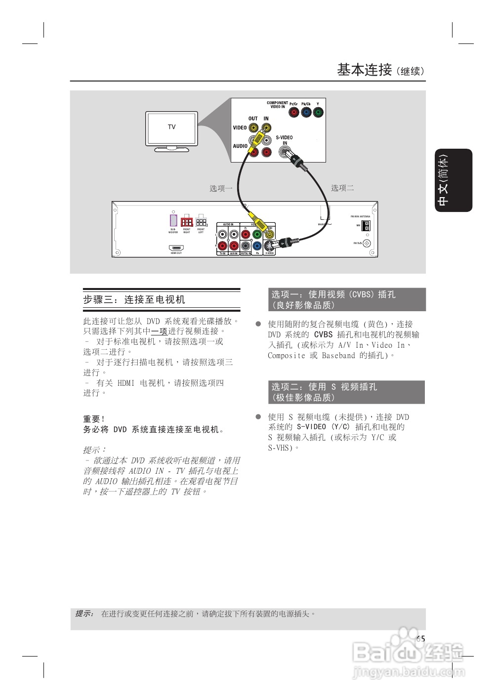 飞利浦HTS6500/93家庭影院使用说明书:[1]